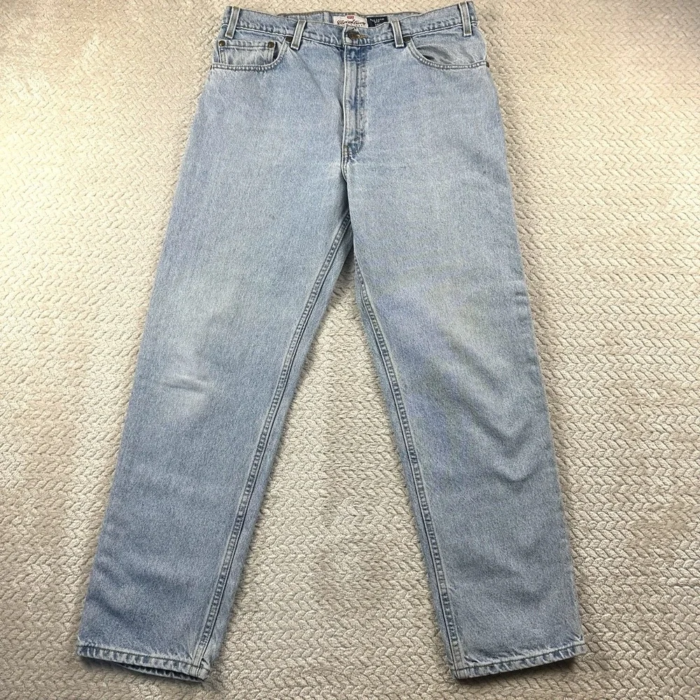 Vintage Levis Orange Tab Mens 36x31 Jeans 540 Light Wash Relaxed Fit 90's Grunge
